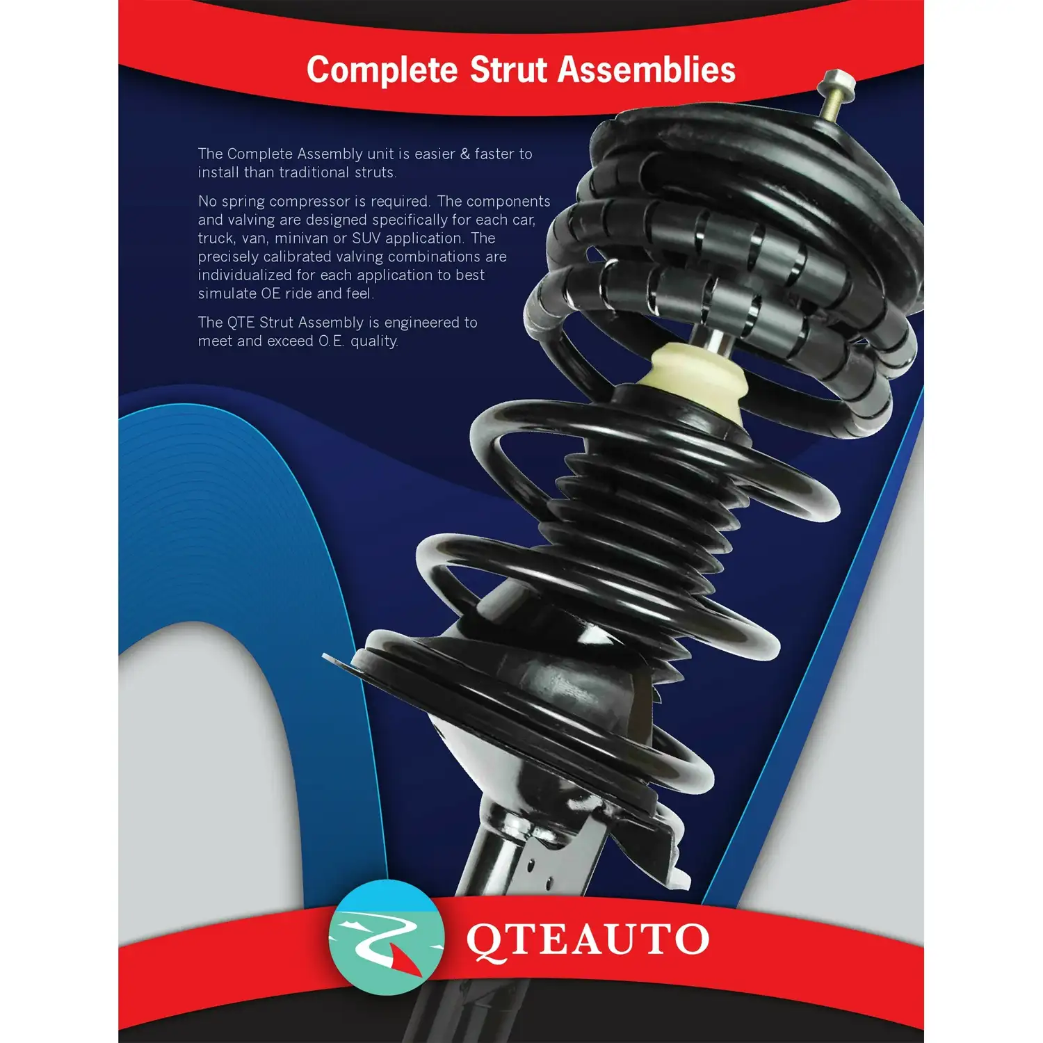 Set Front Quick Complete Strut-Coil Spring-Rear Shock For 2018-2021 GMC Terrain - Imagen 2