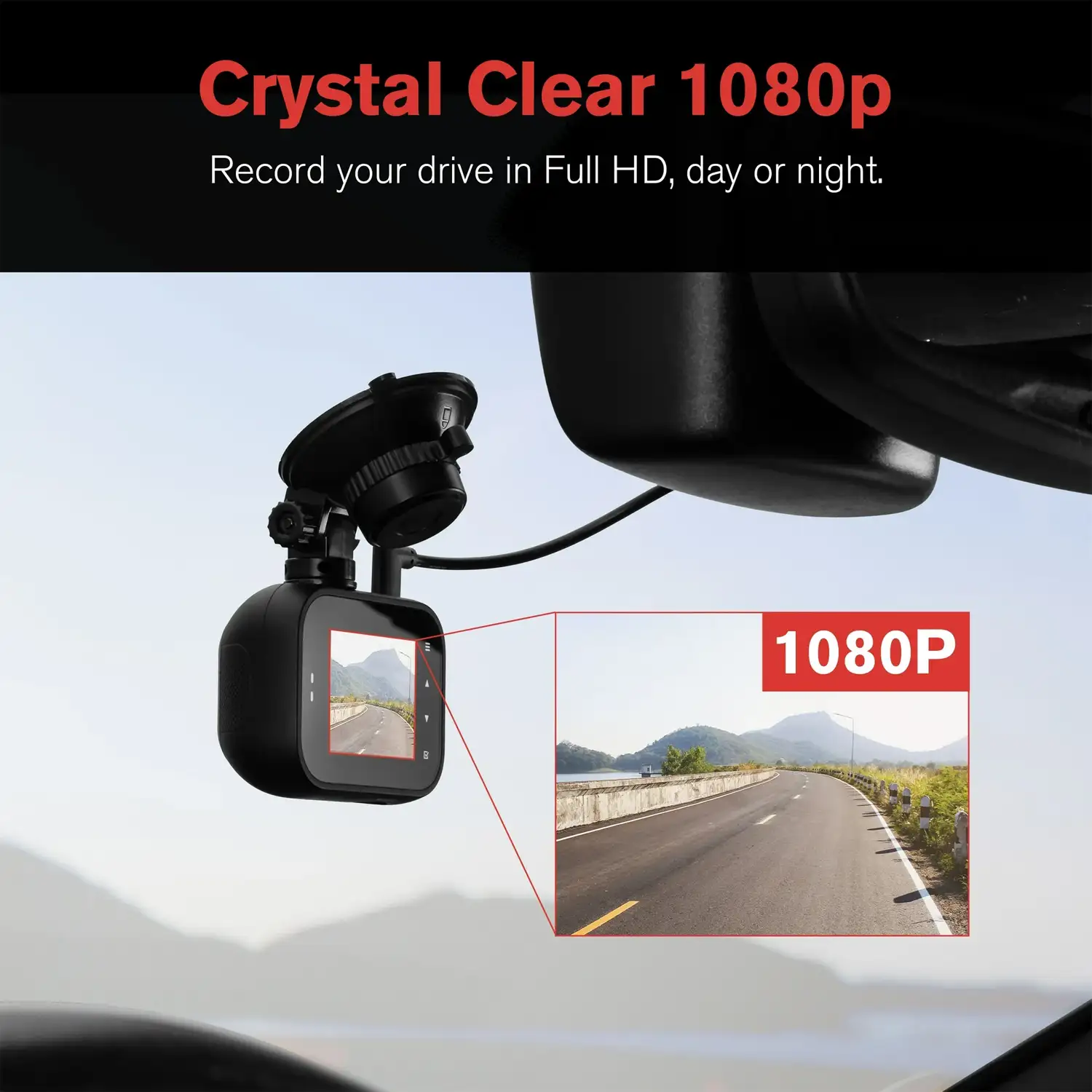 YADA 1080P Roadcam, Full-HD Day or Night, Smart G-sensor Recording 24_7, Motion Detection, SD Card Included, BT533146 - Imagen 2