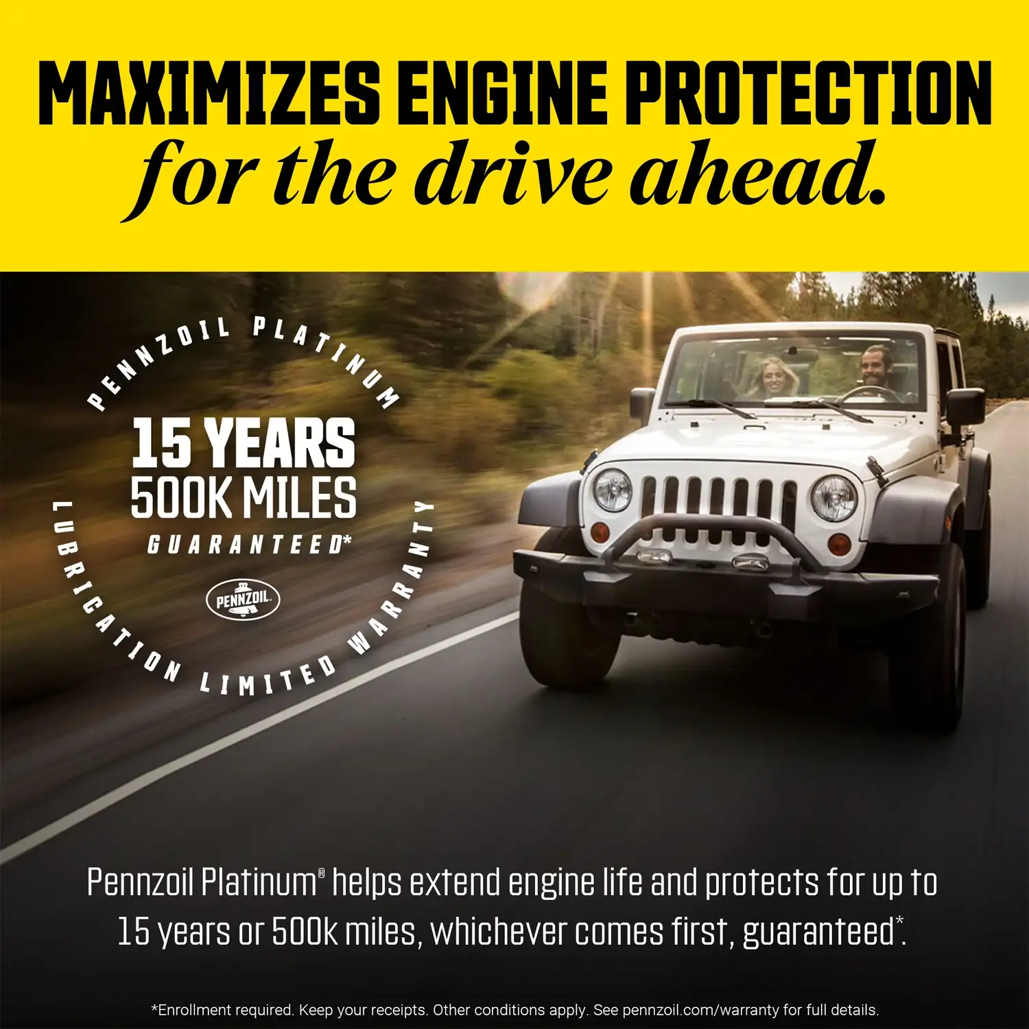 Pennzoil Platinum Full Synthetic 0W-20 Motor Oil, 5 Quart - Imagen 4