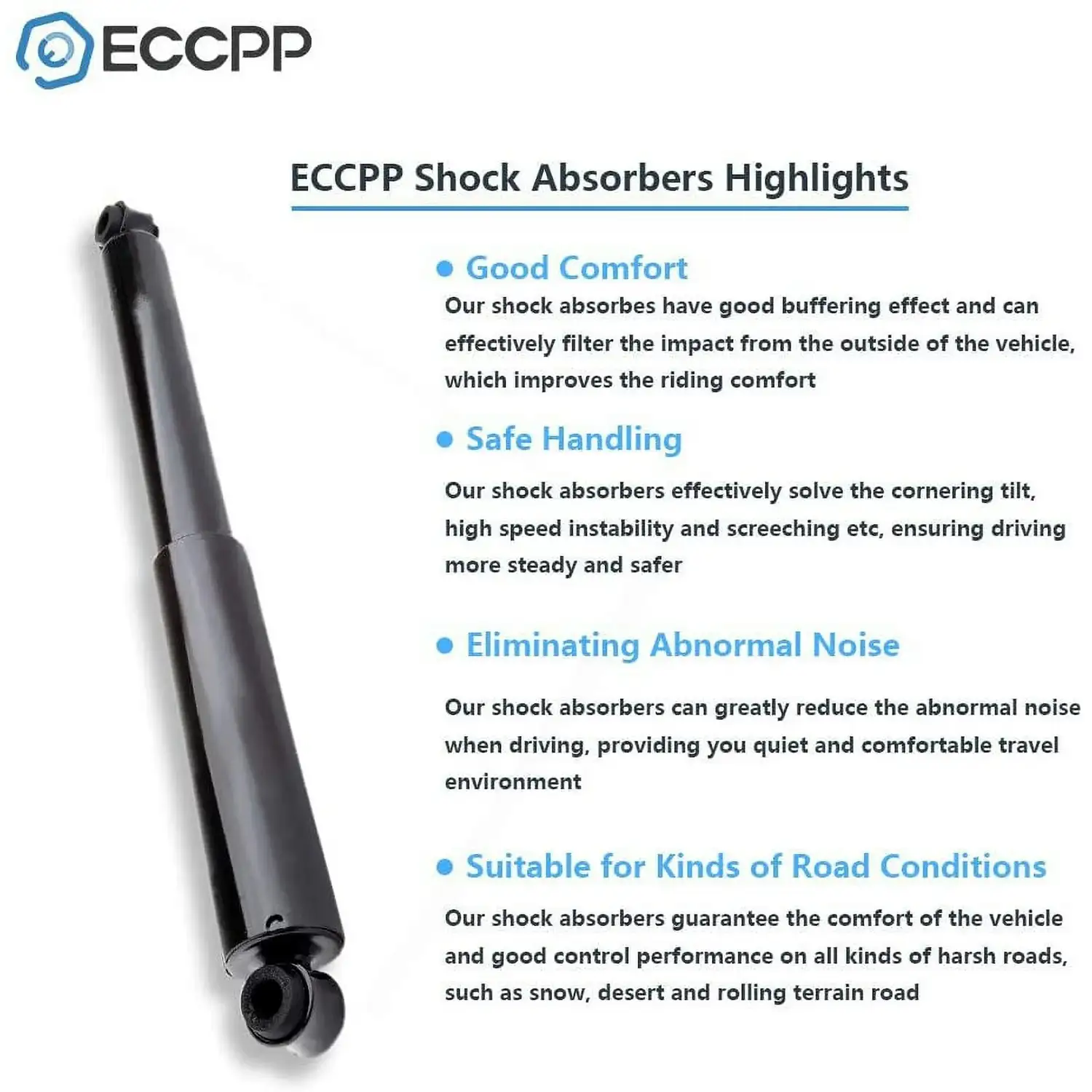 Shock Absorbers for Nissan,ECCPP Front Rear Shock Absorbers - Imagen 3