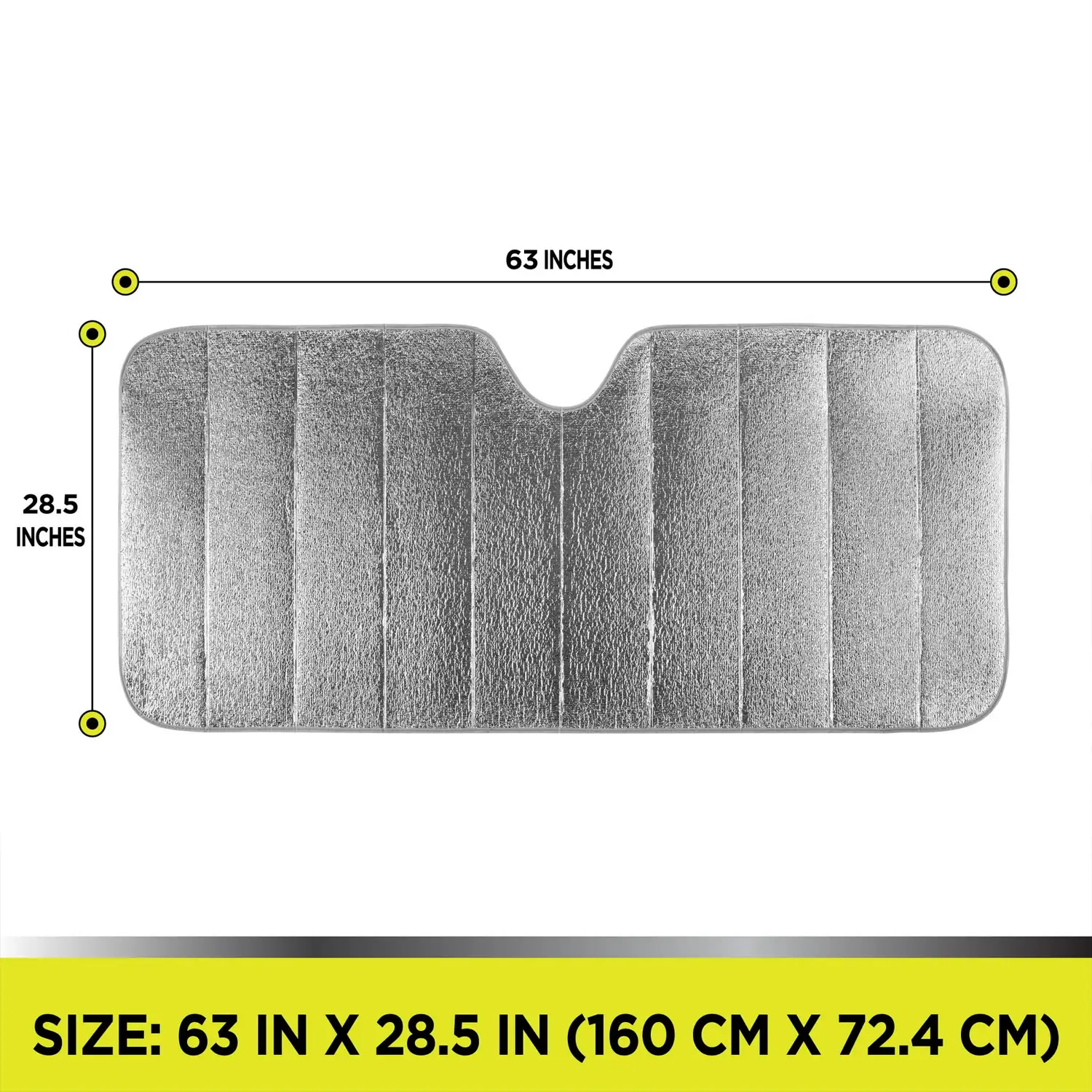 Auto Drive Lightweight Silver Accordion Sunshade 1 Pack - Imagen 3